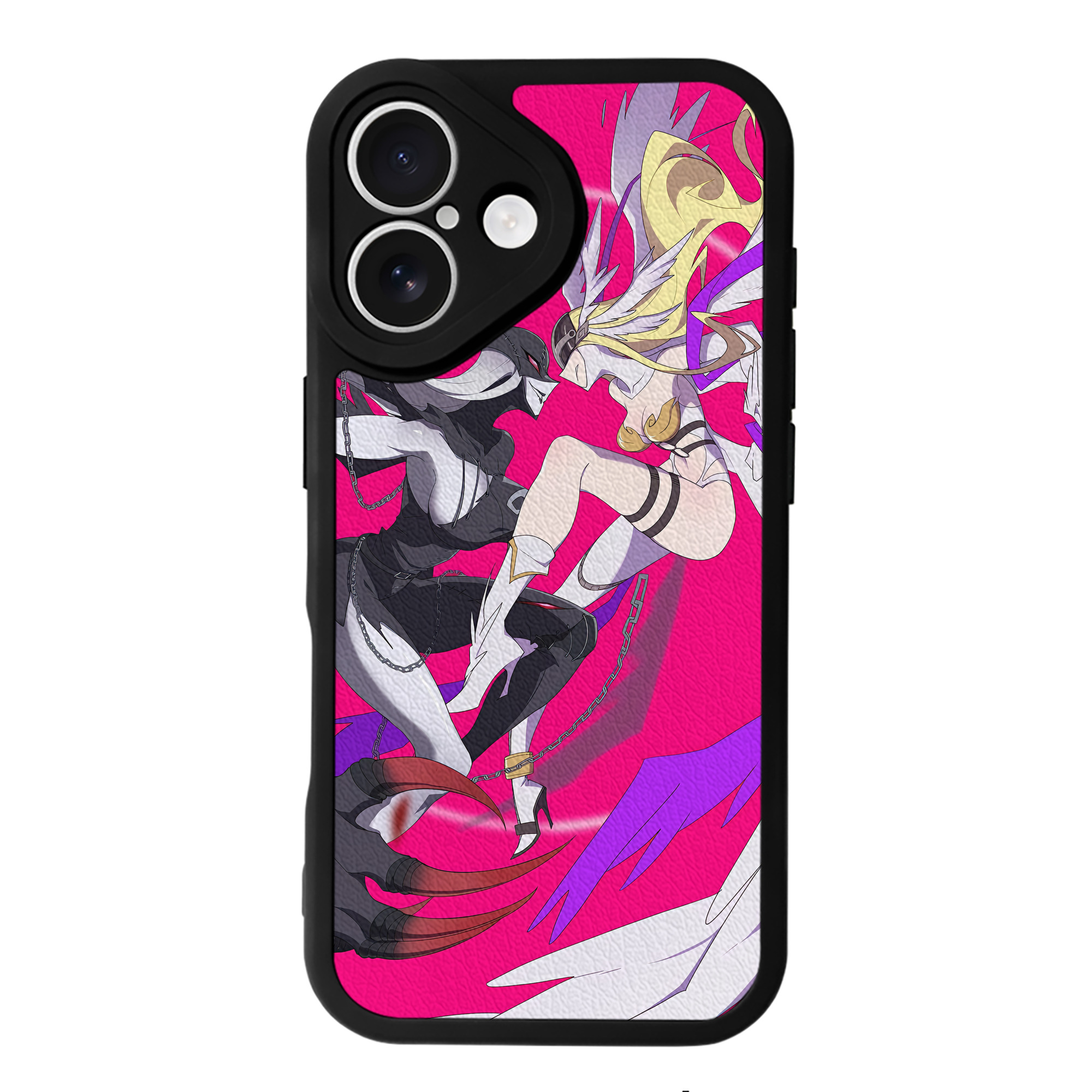 （画像用） Digimon デジタルモンスター/デジモン 【iPhone 16シリーズ対応】シリコンスマホケース（レザー調） 材質：シリコン
